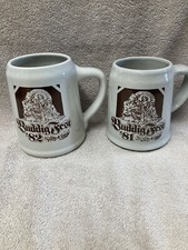 Vintage ‘81 And ‘82 BuddigFest Beer Mugs/Steins. Set Of 2. Made In USA.