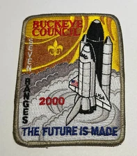 Camp Seven Ranges Ohio Buckeye Council 2000  Boy Scout Patch BW4