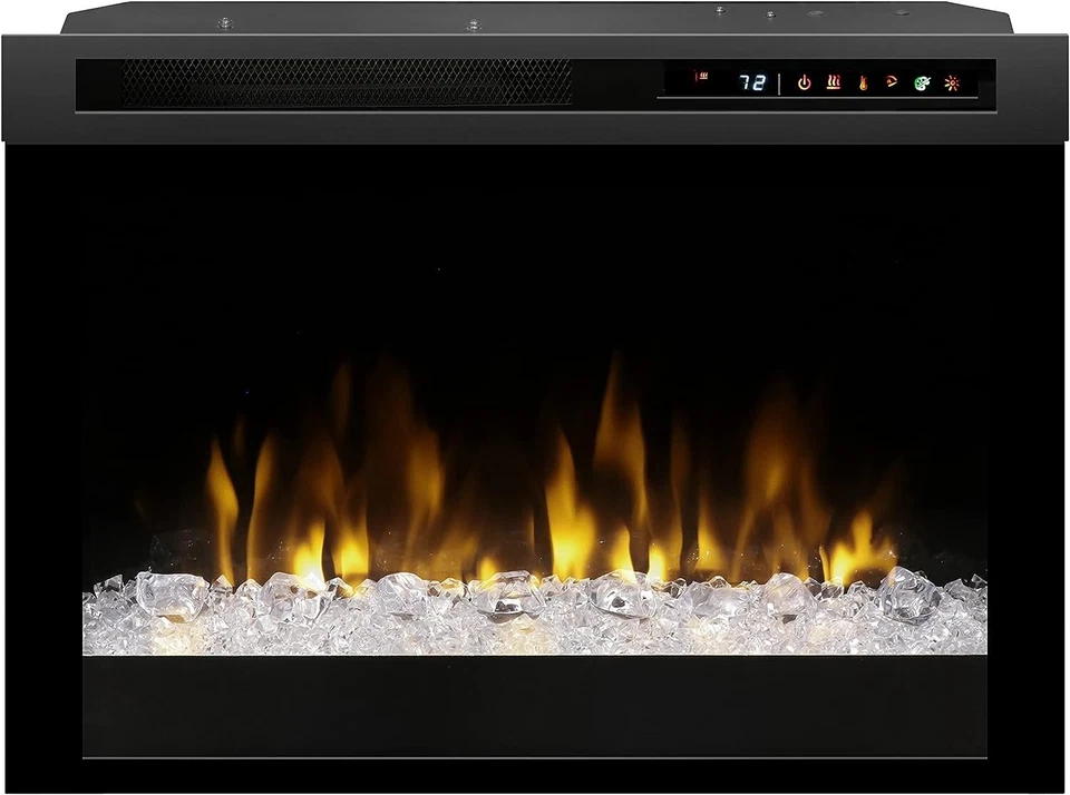 Dimplex 26 дюймов Multi-Fire XHD Электрическая Топка с Акриловым Эмбером - Черная - Изображение 3 из 4