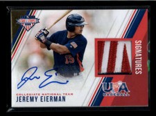 JEREMY EIERMAN 2018 USA STARS & STRIPES JERSEY PATCH AUTO #12/21  ID: 676474