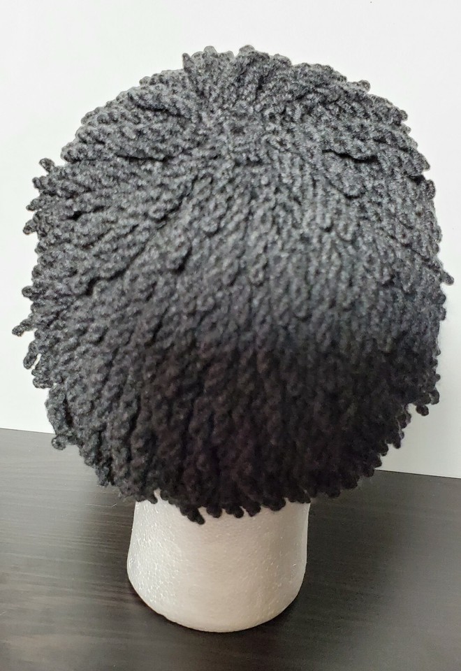 Cappello Con Parrucca Rasta ZZ Top Billy Gibbons – Fatto A Mano, Perfetto Per Halloween