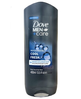 Dove Men+Care COOL FRESH Invigorating Body Face Hair Wash Moisturizer 13.5oz-1Pk