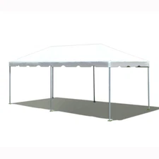 Commercial Frame Tent 10x20 White PVC Vinyl Canopy Waterproof Event Party Gazebo