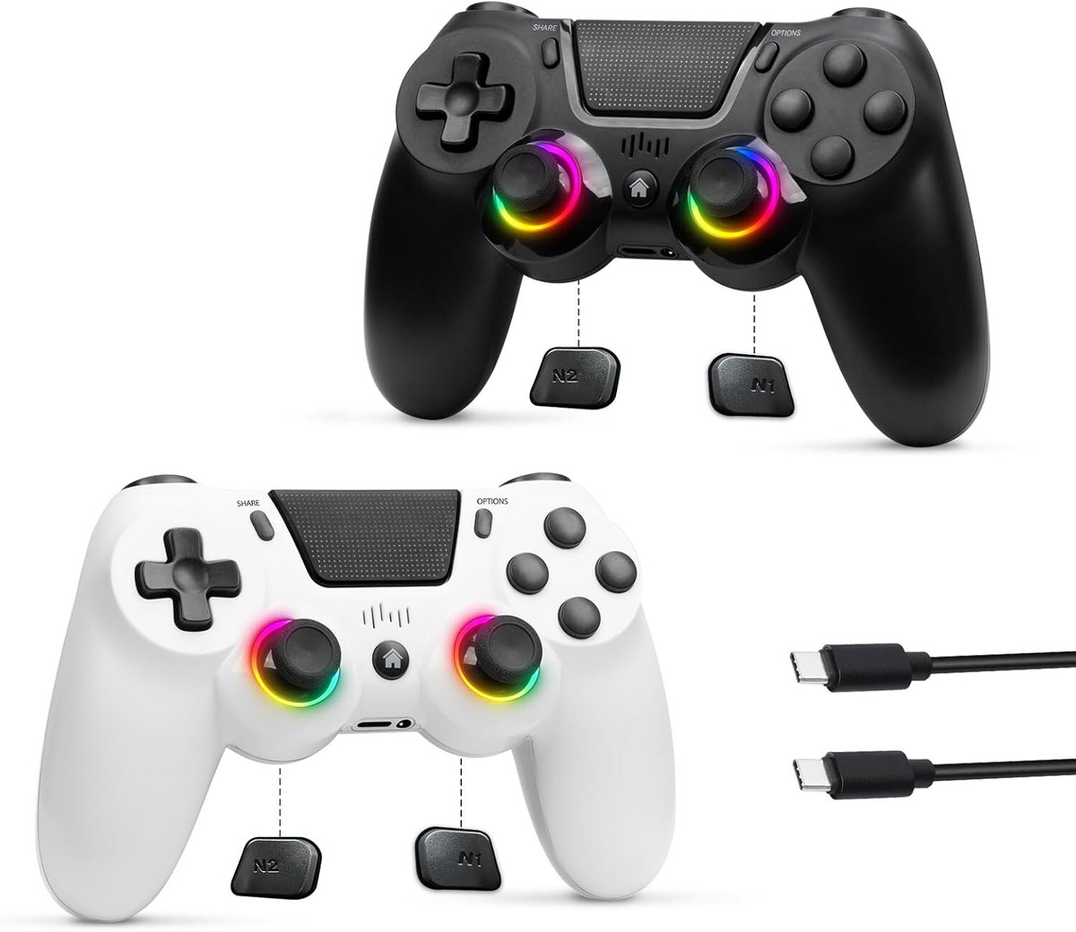 Controles Para Ps4 Controller For Pc Eeidc Pack Wireless