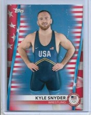 RARE 2020 TOPPS OLYMPICS KYLE SNYDER STARS CARD #38 ~ /299 ~ USA WRESTLING 2021