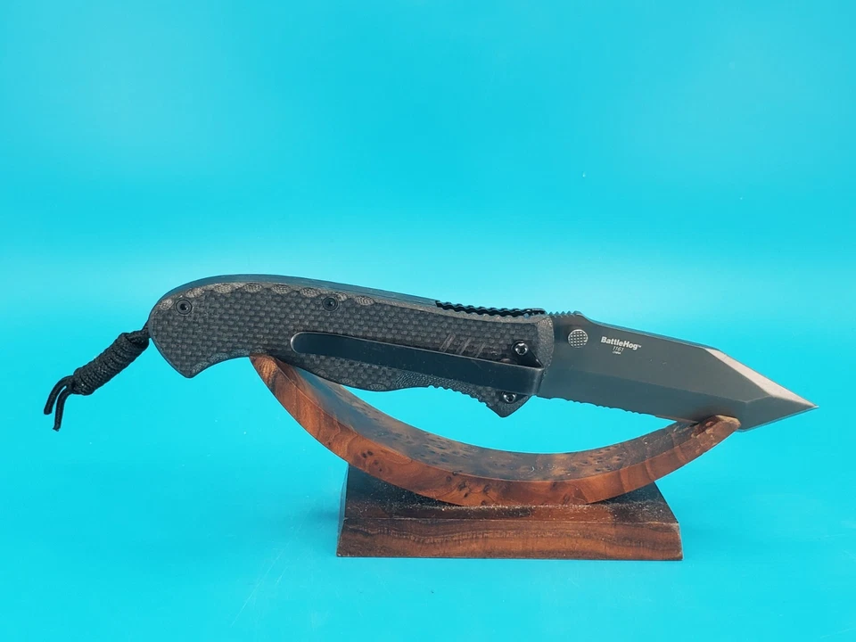 Timberline Battlehog Assisted Open Tanto Blade Combo Edge 1161 Pocket Knife! - Image 2 of 4