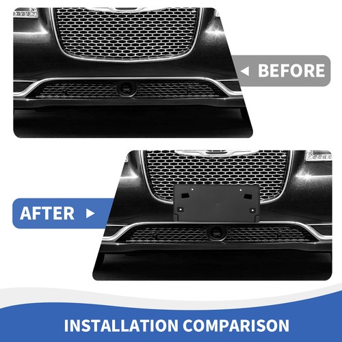 Front License Plate Mounting Bracket Base Holder Cover for Chrysler 300C 2015-23 - Bild 6 von 11