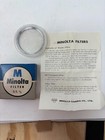 Vintage Minolta Uv Camera Lens Filter - 52mm in Case & Box - Genuine Made Japan