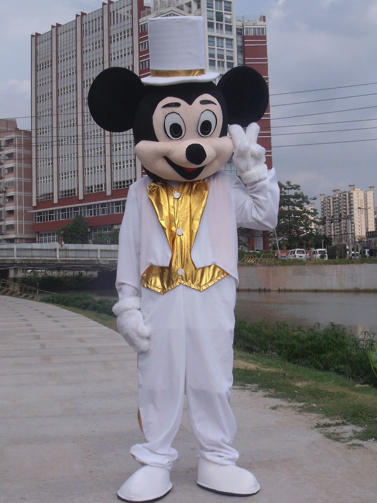 Mickey Mascot Costume Suit Cosplay Party Game Dress Outfit Halloween