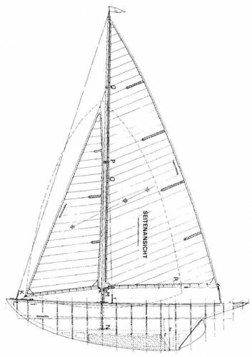 Bauplan Voilier Modellbauplan Segelyacht Schiffsmodell - Bild 1 von 1