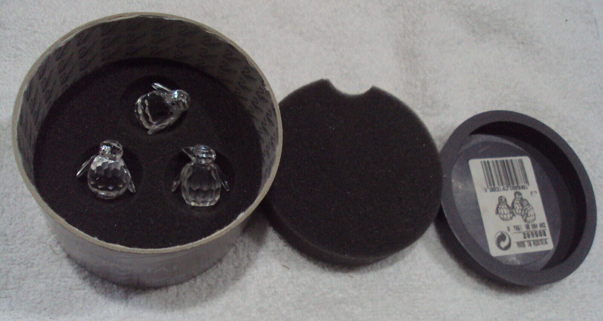 Swarovski Set Of 3 Baby Penguins 7661 NR 000 003 / 209 588 In Box