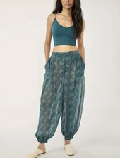 Free People More Chill Sleep Pants Women's Pajama Pants Deep Sea Size M NWT