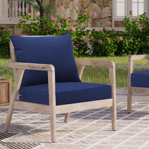 Set of 2 Garden Chair Cushions 56x56cm Waterproof Outdoor Indoor Cushions - Picture 34 of 53