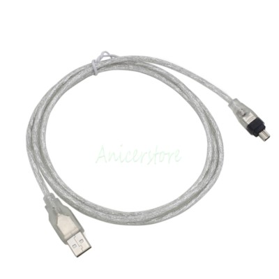 1.5M 5ft USB A Male to 4 Pin IEEE 1394 Firewire DV Camera Date Extension Cable