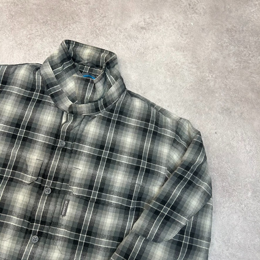 Columbia Interchange Over Shirt Jacket Mens Large Thermal Lined Full Zip, Grey image 2