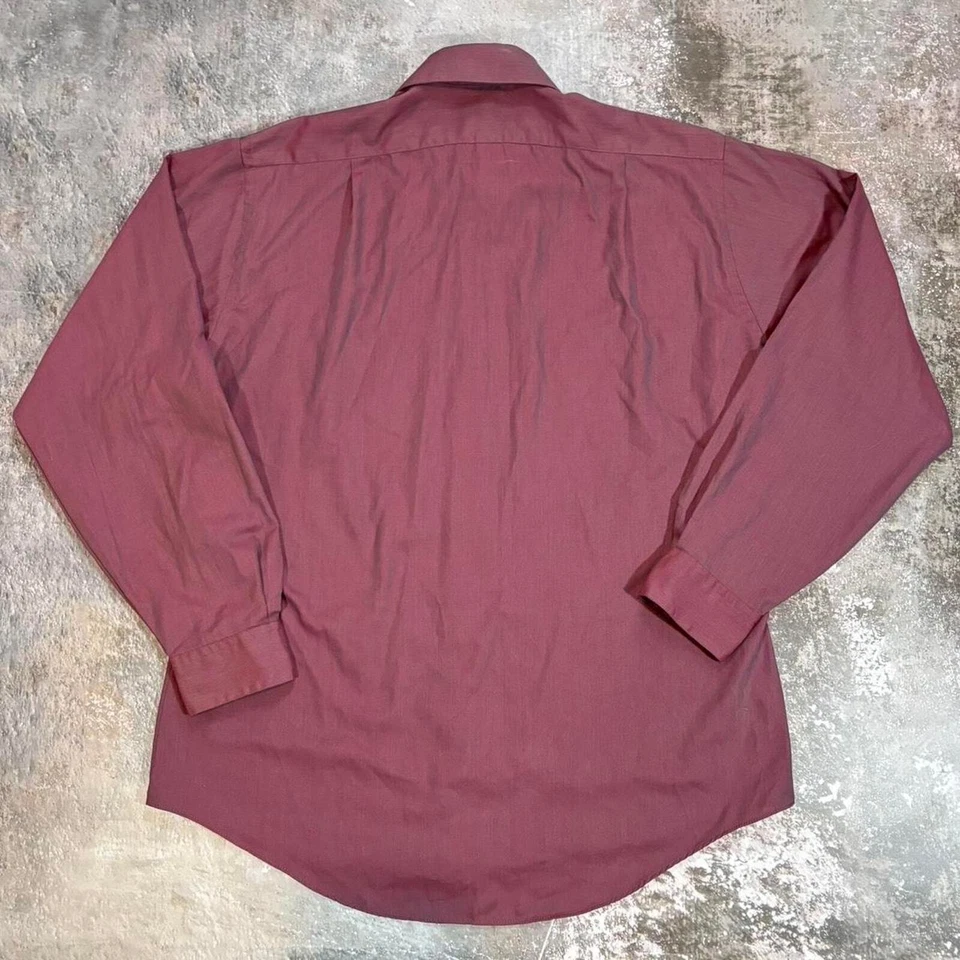 ¡Camisa de vestir rosa iridiscente vintage años 70! Camisa rosa y azul. Foto 3 de 4