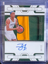 Jeremy Sochan 2022-23 National Treasures Collegiate RPA Rookie Patch RC Auto /49