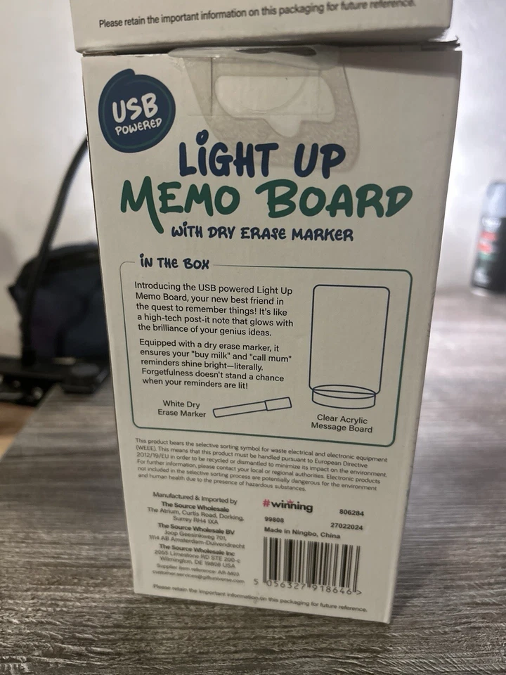 Light Up Memo Board Electronic LED Light  - Image 2 of 4