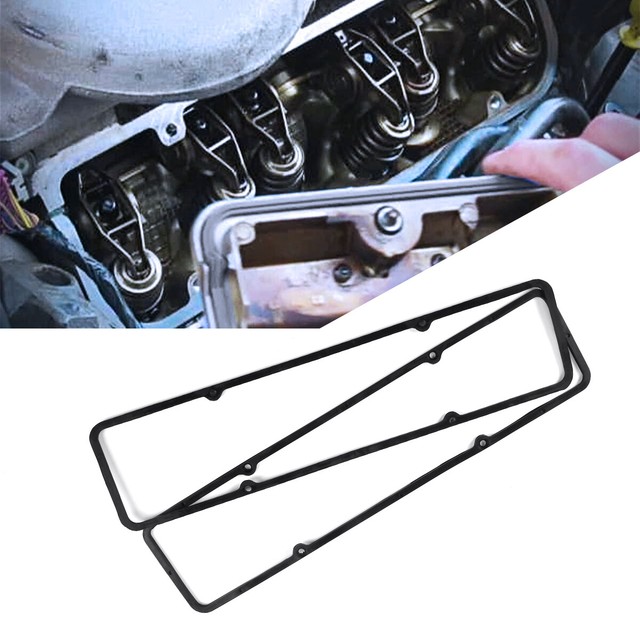 SBC Steel Core Rubber Valve Cover Gaskets Fits SB Chevy 283 305 327 350