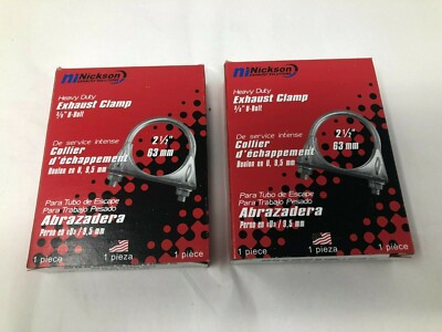 Nickson Ni 17127 Heavy Duty Exhaust Clamp 3/8'' U-Bolt Fits 2-1/2'' Pipe