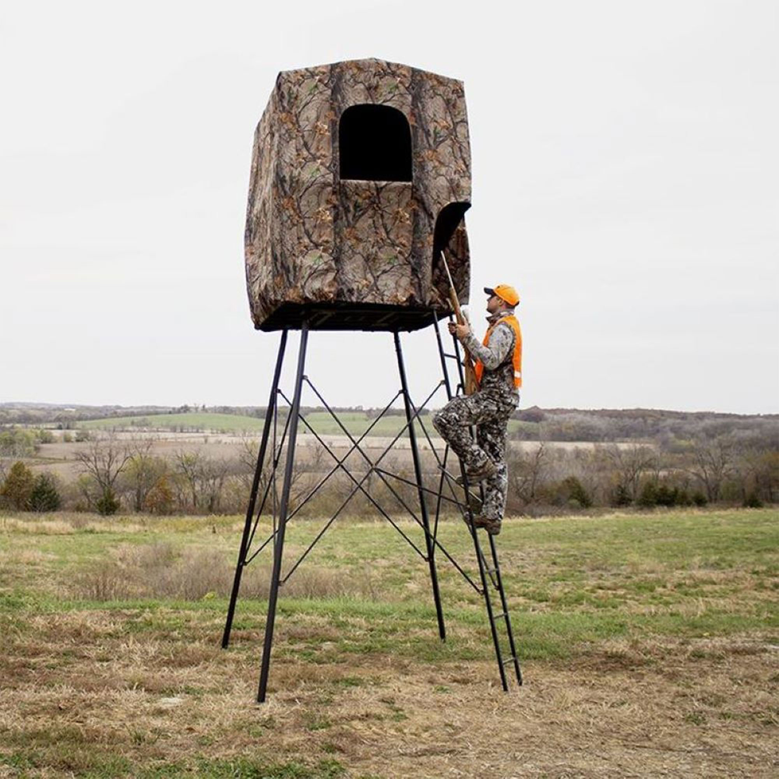 Muddy Steel 7 Foot Tall Quad Pod Hunting Blind w/ 4 Zippered Windows,  Camouflage 813094022656 | eBay