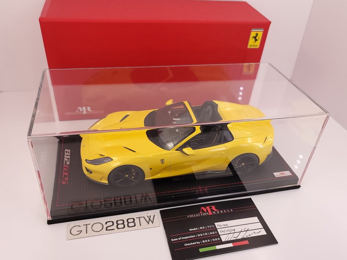 MR Collection 1:18 scale Ferrari 812 GTS Spider(Yellow/Giallo
