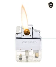 KGM Vector Butane Flip Top PIPE Lighter Insert PIEZO IGNITION Brand NEW