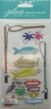 Fishing Sticker Gone Fishin' Jolee's Boutique 3D Scrapbook Stickers
