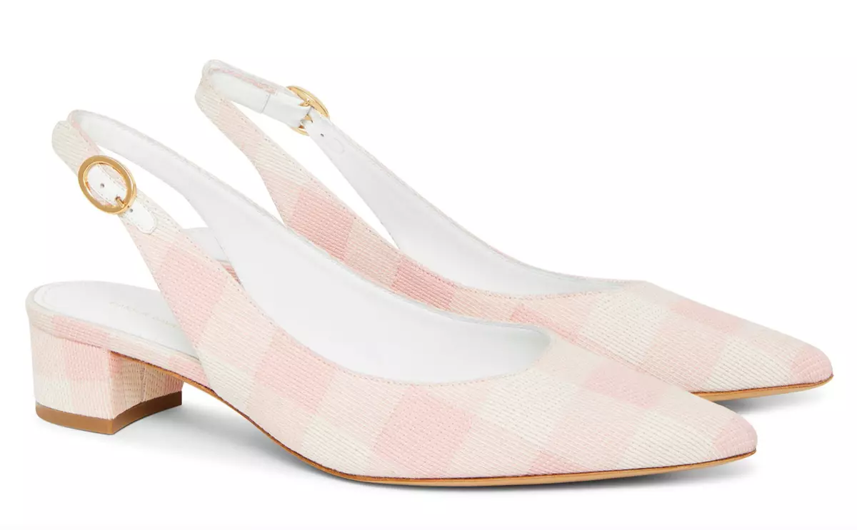 Mansur gavriel shop leather slingback pumps