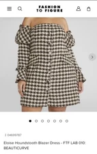 Plus Size 2 Eloise Houndstooth Blazer Dress - FTF LAB 010: BEAUTICURVE