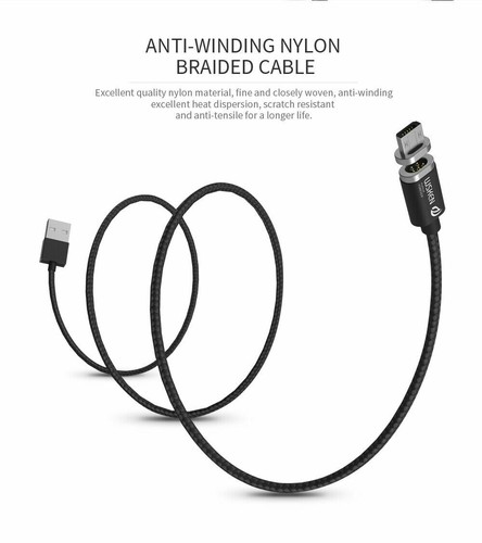 WSKEN Mini 2 Magnetic Micro Type-C Charge Cable For iPhone 12 11 Samsung Android - Picture 8 of 36