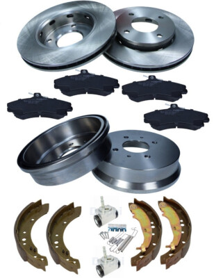 Mitsubishi Colt 6 VI Bremsscheiben + Beläge VORNE + Bremstrommel Set hinten