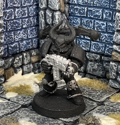 Classic 2nd Ed. 40K CHAOS SPACE MARINE #5 citadel Oldhammer rescue GW 90's BM26