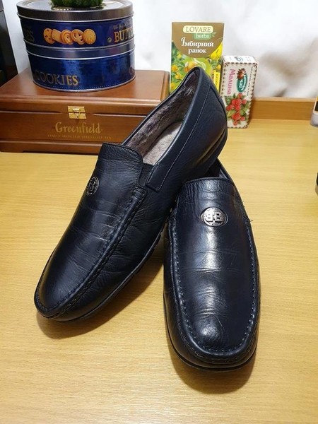 Men Baldinini Loafers Black Leather 45