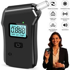 Alkoholtester Polizeigenau Alkoholmessgeräte 20-Mundstücken Profi Promilletester