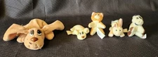 VTG 7 inch Pound Puppy Brown With Mini Dog, mini Cat, mini Horse, mini Bunny