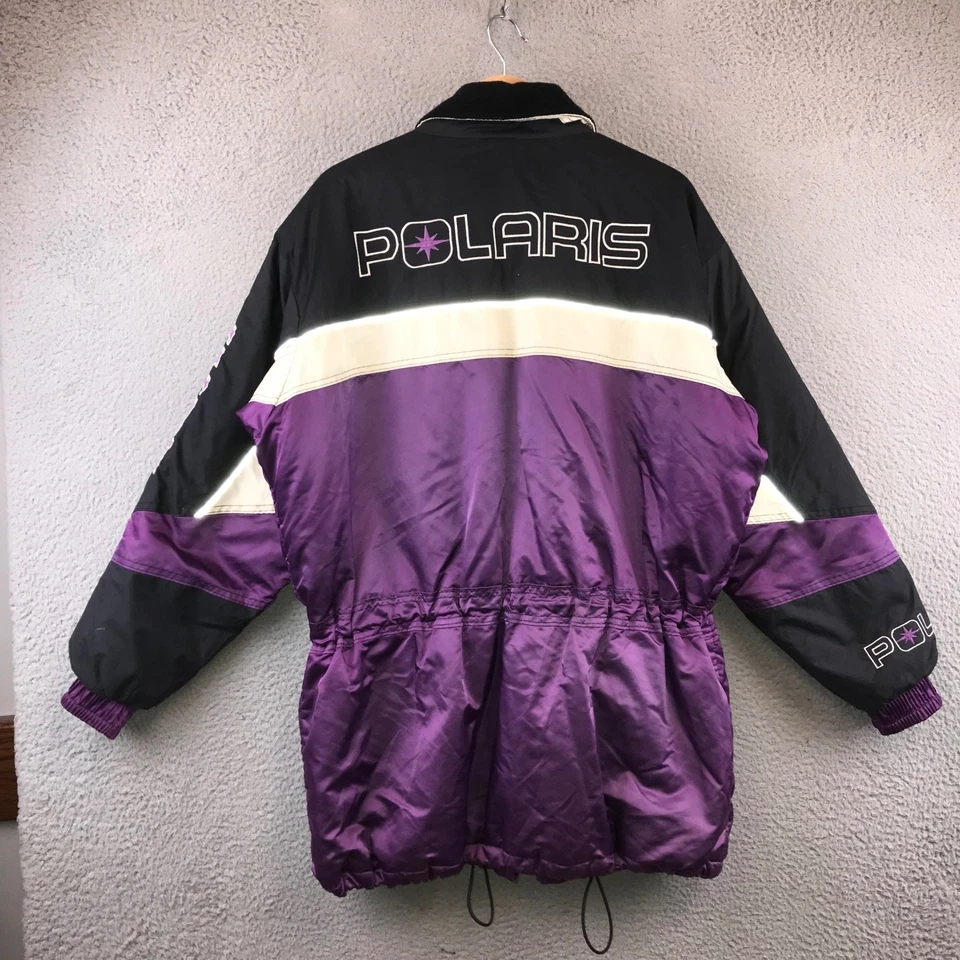Jaqueta Bombardeiro Vintage Polaris Snowmobile Corrida Tamanho Grande Feminina - Imagem 2 de 4