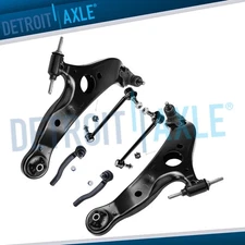 6pc Front Lower Control Arm Ball Joints + Sway Bars for 2004-2010 Toyota Sienna