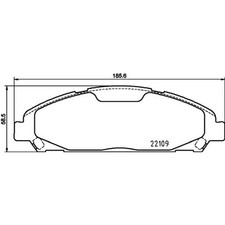 Hella Bremsbeläge vorne für Ford Mustang