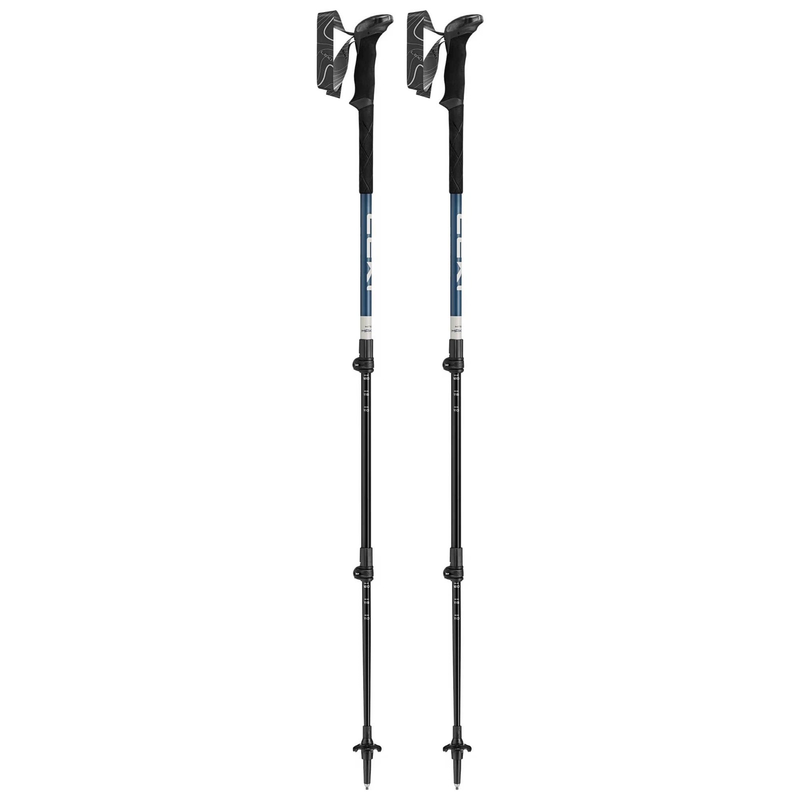 Leki Makalu Walking Poles - Pair: Stone Blue Dark/Warm Grey Dark