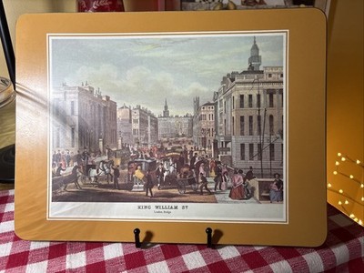 Melamine Place Mat- cork backed tray. King William Street, London Bridge 