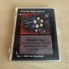 Deckmaster Jyhad 1994 Weapon Card Lot 15 Cards incl. Saturday Night Special