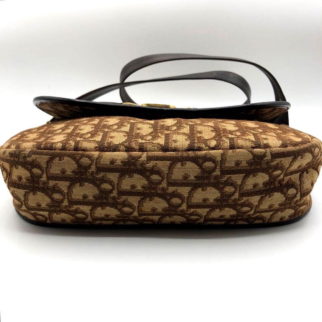 Christian Dior Shoulder Bag Canvas Brown Trotter Vintage Women's Authentic thumbnail 14