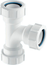 Mcalpine V15M Multifit Swept Tee-2 Inch Smooth Flow For Waste Pipe System, White