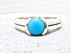 KABANA VINTAGE 925 STERLING MINED TURQUOISE RING SIZE 5 KABANA RING
