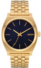 Nixon Time Teller A045-2033 Gold & Indigo 37mm Quartz 100M Stainless Steel Men's
