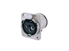 Neutrik XLR Connector NC3FDM3V, 3 Pole Female, Vertical Mount, M3 Mounting Holes
