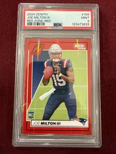 Joe Milton 2024 Zenith Red Zone Rookie Card RC PSA 9 Mt Dallas Cowboys. rookie card picture