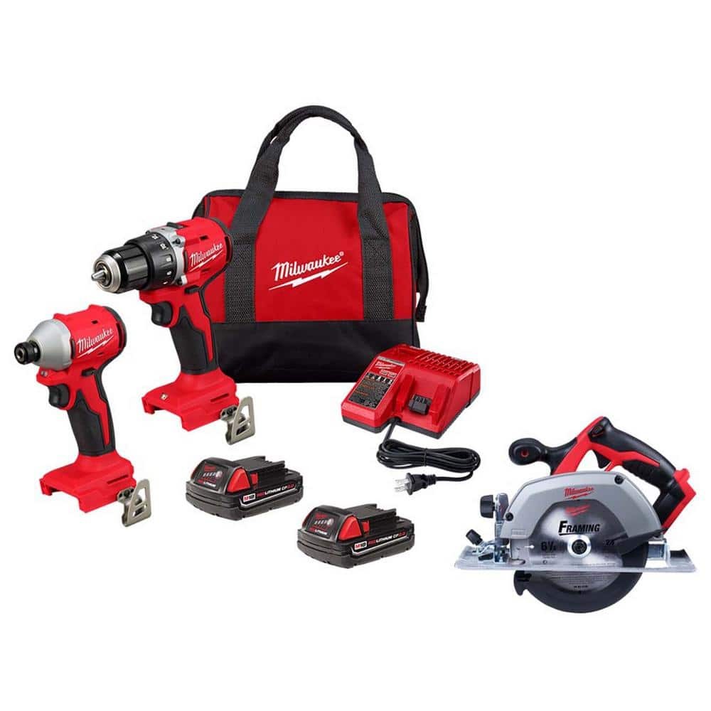 M18 18V Brushless Cordless Drill and Impact Driver Combo Kit with 6 Tools