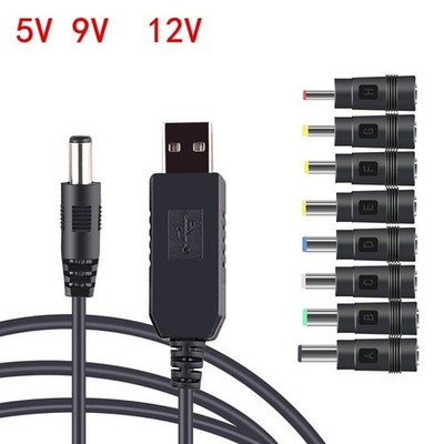Multi Adapter USB Power Boost Kabel für 5 Volt auf 12 Volt DC Step Up Umbau